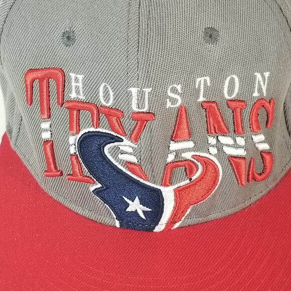 NFL Apparel Houston Texans Cap Hat Snapback Gray Red Vintage Collection - Picture 2 of 7